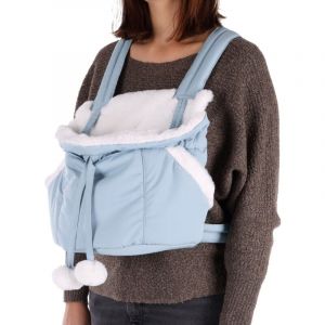Flamingo Sac de transport avant Cuddi Bleu pour petit chien max 4 kg