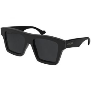 Gucci Homme GG0962S 005 Lunettes de soleil Ac&eacute;tate Noir Gris Carr&eacute; Normale
