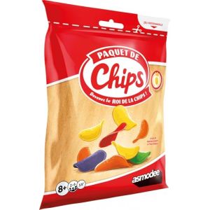 Asmod&eacute;e Paquet DE Chips - Jeux de soci&eacute;t&eacute; - Jeu d&rsquo;Ambiance et de Paris - Adultes et Enfants d&egrave;s 8 Ans - 2 &agrave; 5 Joueurs - 15 Min - Version fran&ccedil;aise