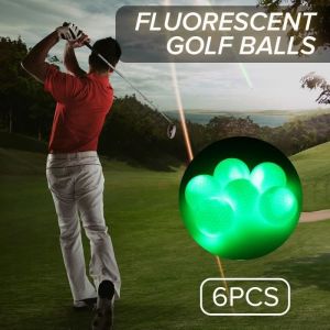 TEMPSA 6PCS LED Balle de Golf Lumineuse Fluorescente Nuit Couleur Al&eacute;atoire