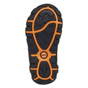 Geox Jr Strada A Sport Sandales pour garçon - Bleu marine fluo orange, 29 EU