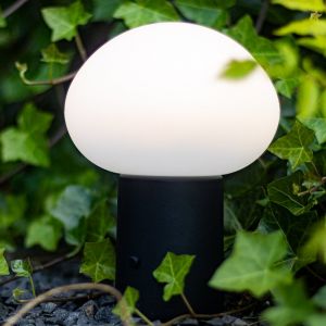Qazqa Lampe de table noire avec LED rechargeable &agrave; intensit&eacute; variable en 3 &eacute;tapes - Louise