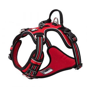 True Love TrueLove Front Line PREMIUM Harnais pour chien Rouge Choisissez la taille : L