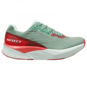 Scott Women's Pursuit - Chaussures de running taille 40, gris/rouge/vert