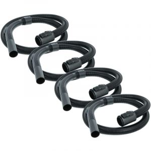 Vhbw 4x Tuyau compatible avec K&auml;rcher WD 5.500 M, WD 5.600 MP, WD 5.470 * EU II aspirateurs - 2 m, poign&eacute;e, avec raccord circulaire 35 mm