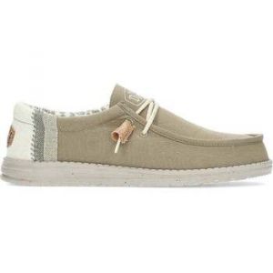 Dude Hey pour homme. Wally Linen Chaussures vertes naturelles