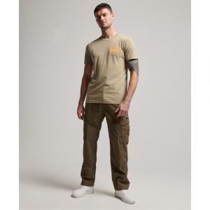 Superdry Vintage VL Neon Tee Chemise, Canyon Sand Brown, L Homme