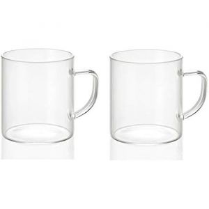 Andrea House Ensemble De 2 Verres En Verre 300ml ø7,5x8,5cm Ms19209