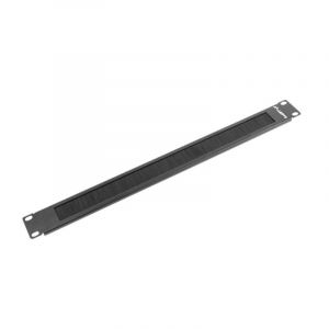 Panel pasacables Lanberg AK-1101-B, Noir, 1U, 482,6 mm, 280 g