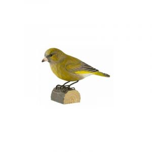 Wildlife garden Verdier d'europe oiseau en bois