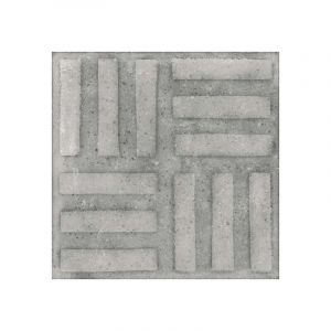 Image de World Street Norvins Cemento 20 X 20 Cm - Carrelage Aspect Carreaux De Ciment Gris