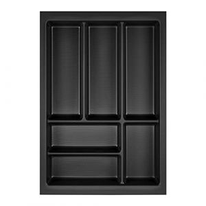 Orga-Box Junker Slim Range-couverts 325 x 476 mm gris lave structure perl&eacute;e pour armoires de cuisine de 40 cm