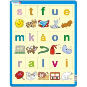 Larsen Apprendre les lettres (en Norvégien) - Puzzle cadre 15 pièces