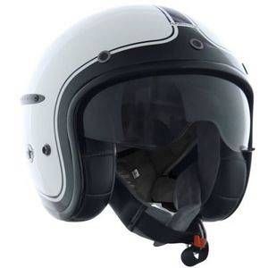Harisson Casque jet Corsair blanc/noir brillant - S