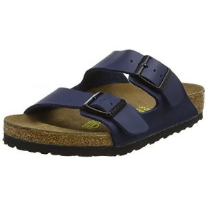 Birkenstock Arizona Birko Flor, Mules Homme, Bleu (Blue Birko-Flor) - 36 EU (Normal)