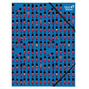 Quo Vadis 248186Q - Chemise polypro à élastiques Union Jack, 3 rabats, visuel Soldiers