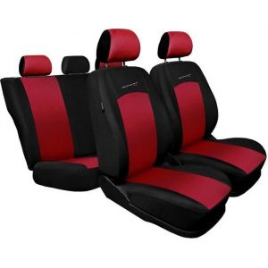 Mossa S-RD Noir Rouge - Housses de sieges universelles compatibles avec RENAULT TWINGO 1 2 3 I II III PU2478