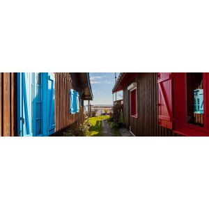 Artis Tableau sur toile cabane Cap Ferre 30x97 cm