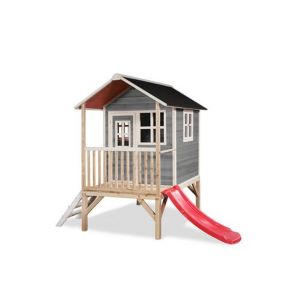 Image de Exit Toys Maisonnette en bois Loft 300 - gris