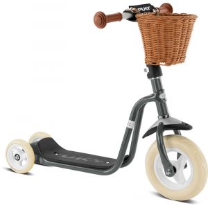 Image de Puky R1 Classic Balloon Scooter with Basket Kids, gris Vélos enfant & ado