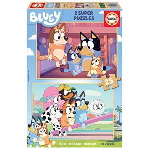 Image de Educa Bluey Puzzle bois 2x25