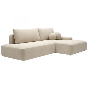 Canapé d'angle 5 places beige