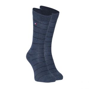 Eminence Chaussettes mi-hautes homme Coton Peigné bleu