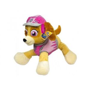 Image de Peluche pat patrouille couche 55 cm stella - peluche enfant chien - doudou licence paw patrol dino rescue