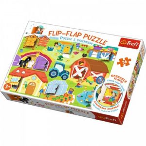 Trefl Flip Flap Puzzle - Ferme