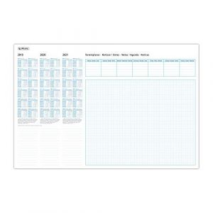 Herlitz Sous-mains, papier, 590 x 400 mm, en 2 couleurs,