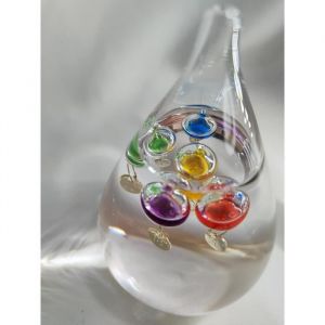 Thermomètre Galileo Gota de Cristal 11 cm, pour les boules extérieures ou intérieures, analogiques et flottantes 18854SG