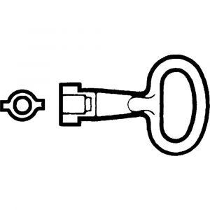 Schneider Electric Nsyldb5 Clé Métal Pour inserto de double barre, 5 mm