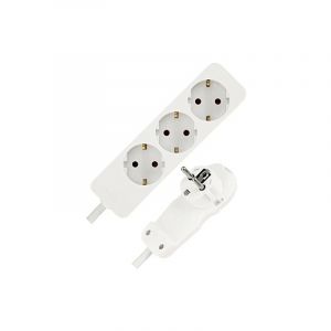 Image de Rev Power strip 3-fold 2m white (0012316114 ws) Ritter