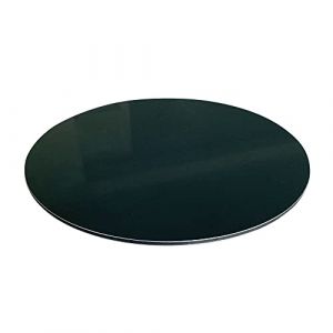 Signaletique.biz France - Panneau rond aluminium composite noir diam&egrave;tre 350 mm &ndash; &Eacute;paisseur 3 mm &ndash; Usage d&eacute;co ou pro, int&eacute;rieur/ext&eacute;rieur