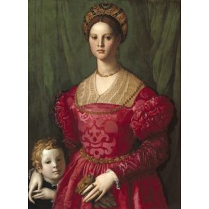 Image de Grafika Agnolo Bronzino : Jeune Femme et Son Petit Garçon, 1540