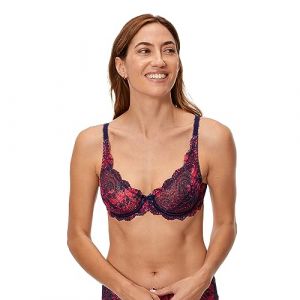 PLAYTEX Soutien-gorge avec armatures flower elegance Bleu - Couleur Bleu - Taille 100D