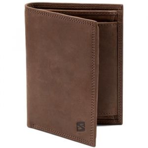 SERASAR W011 Portefeuille homme cuir marron RFID 12 cartes porte-monnaie