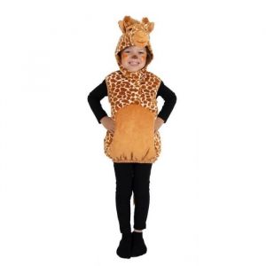 D&eacute;guisement enfant - D&eacute;guisement Girafe Enfant PtitClown - Blanc et marron - Combinaison &agrave; capuche - Taille 3 ans