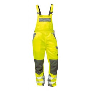 Elysee Salopette Haute visibilit&eacute; Colmar Taille 50, jaune/gris