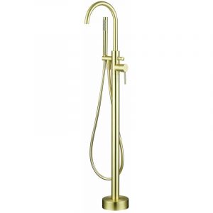 Stano Robinet mitigeur bain/douche sur pied DEBRIO or brossé