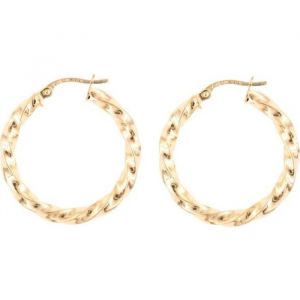 Boucles oreilles L'atelier D'azur Boucles d'Oreilles Créoles Torsadées - Or Jaune - Femme - Couleur Unique - Taille Doré