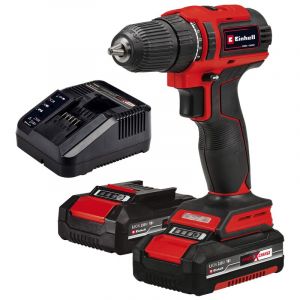 Image de Einhell Perceuse-Visseuse sans fil te-cd 18/40 Li bl (2x2,0 Ah) Power X-Change (18 v, 40 Nm, Li-Ion, moteur sans charbon, engrenage 2 vitesses) Livré avec 2