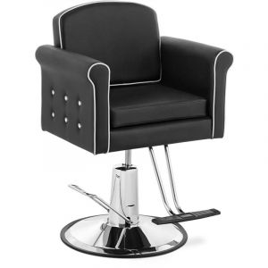 Fauteuil de coiffeur avec repose-pieds TRING BLACK 520 - 630 mm jusqu'à 150 kg