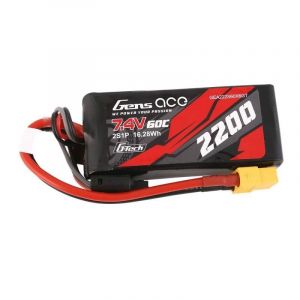 Battery Gensace G-Tech Lipo 2200mah 7.4v 60c 2s1p Xt60
