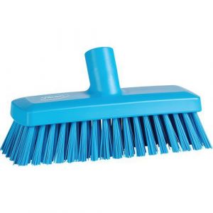 Vikan Hygiène - Brosse à récurer compacte - Dure - 225mm - Bleu