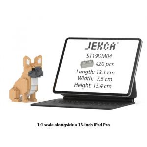 Blocs de construction - JEKCA - Mini Bouledogue Fran&ccedil;ais - 420 pi&egrave;ces - Plastique - 14 ans et plus