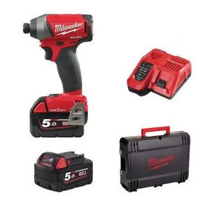 Milwaukee M18 ONEID-502X : Visseuse à choc compacte 1/4 FUEL 18V 5,0 Ah Bluetooth