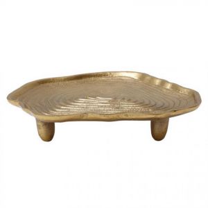 Prix Plateau Décoratif Wood Art 19cm Or