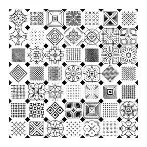 Image de Vodevil Octogone Variette 20 X 20 Cm Patchwork Effet Feutré Carrelage Octogone / Hexagone