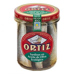 Conservas Ortiz Sardines Huile DOlive Bio 190Gr - Unité